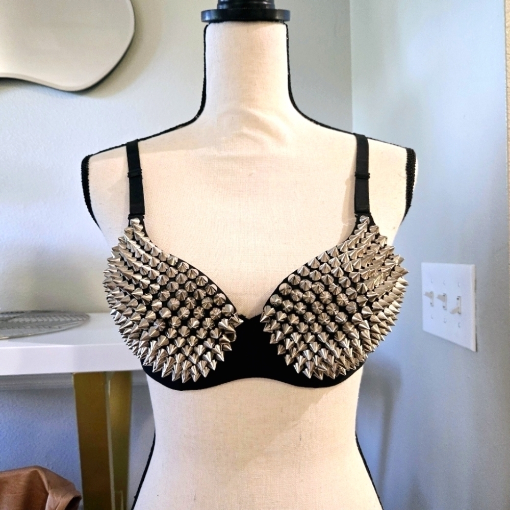 Cosplay | Metal Spiked Bra Top